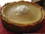 Cheesecake (gâteau au fromage) à la noix de coco et à la citrouille (potiron)