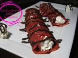 Crêpes Red Velvet (rouge velours) sucrées pour la Chandeleur