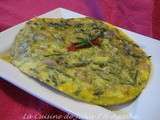 Délicieuse omelette aux asperges et champignons
