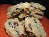 Délicieux cookies au fromage à la crème type philadelphia et pépites de chocolat
