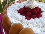 Gourmande charlotte aux fraises