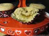 Muffins au cœur de confiture au goût de beignet (beigne-donut) pour la St-Valentin