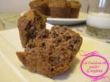 Muffins aux bananes, avoine et noix