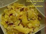 Pâtes au poulet et ricotta salata ou feta