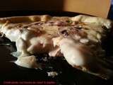 Pizza blanche au saumon et Chèvre des Alpes à tartiner nature