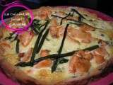Quiche au saumon, asperges et épinards avec pâte brisée « allégée »