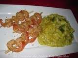 Risotto ultra crémeux aux asperges vertes