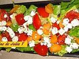 Salade feta melon charentais (cantaloup)