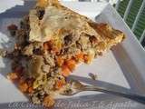 Tourte à la viande hachée et aux carottes