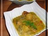 Chaudrée de crevettes et poisson