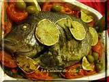 Dorade à la chermoula et légumes