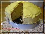 Gâteau au citron et au yaourt (yogourt) avec sa crème au beurre