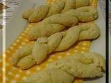 Sablés fondants torsadés aux amandes