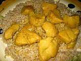 Sauté de poulet aux épices et lait de coco