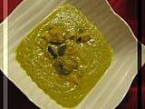 Vélouté de courgettes au curcuma