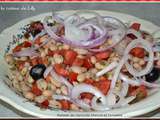 Salade de haricots blancs et tomates