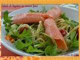 Salade de linguines au saumon fumé