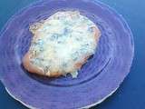 Mini pizza blanche aux 4 fromages