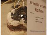 Cadeau gourmand #4 : kit à offrir muffin tout chocolat (ou sos muffin)