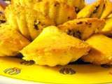 Madeleines à la clémentine et aux pépites