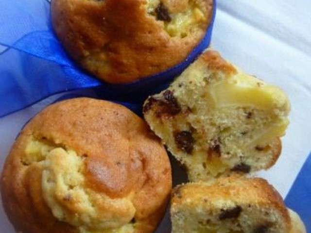 Recettes de Muffins aux Pommes et Pépites de chocolat