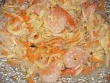 Crevettes aux vermicelles de riz