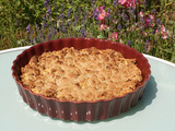 Clafoutis aux pommes et crumble de sarrasin