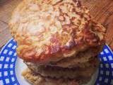 Pancakes aux coquillettes et fromage