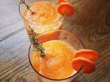 Smoothie carotte pêche pour un concours us