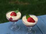Verrine de fraises au yaourt