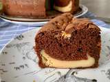 Gâteau au Chocolat Cœur Cheesecake Vanille