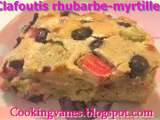 Clafoutis rhubarbe-myrtilles