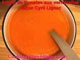 Soupe de tomates aux vermicelles façon Cyril Lignac