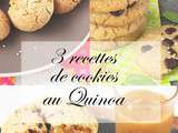 3 recettes de cookies avec du quinoa