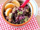 Salade froide de quinoa et légumes d’hiver