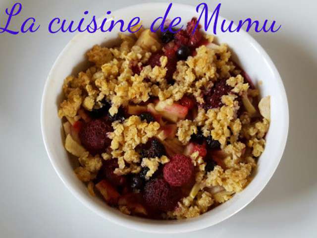 Recettes De Crumble Aux Pommes Et Fruits