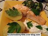 Assiette saumon, brocolis, pomme de terre