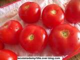 Tomates farcies en salade (sans cuisson, sauf pour le riz)