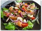 Salade Folle saumon-crevettes, vinaigrette à l'Orange