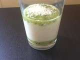 Verrines banane, kiwi et noix de coco