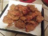 Aiguillettes de poulet teriaki frit