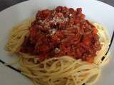 Spaghetti bolognaise au chorizo