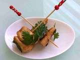 Brochette de poulet avec marinade asiatique