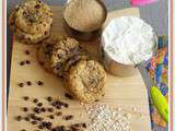 Cookies aux pépites de chocolat, avoine et noisettes