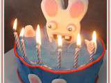 Gâteau d'anniversaire : Lapin crétin