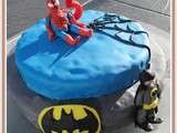 Gâteau d'anniversaire : Super héros