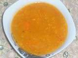 Soupe aux lentilles corail (Kırmızı mercimek çorbası)