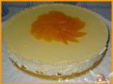 Cheese Cake à l’Abricot et au Chocolat Blanc, Crème au Citrons Verts