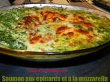 Saumon aux épinards et mozzarella