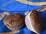 Muffins au chocolat et purée de noisettes